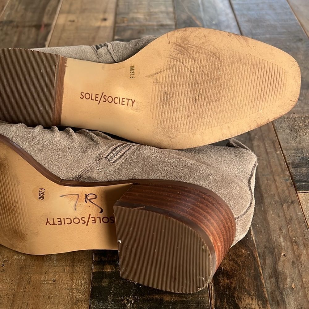 Women’s Sole Society Booties size 7.5 in Tan - Picture 4 of 7